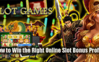 How to Win the Right Online Slot Bonus Profits